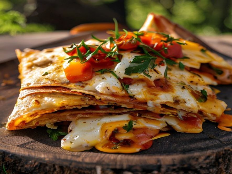 Breakfast quesadilla camping — camp.venture