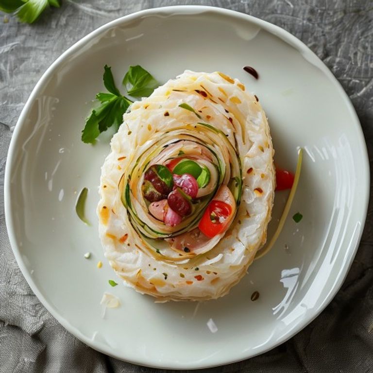 Burger roll croustillant en feuilles de riz — Chris Lee