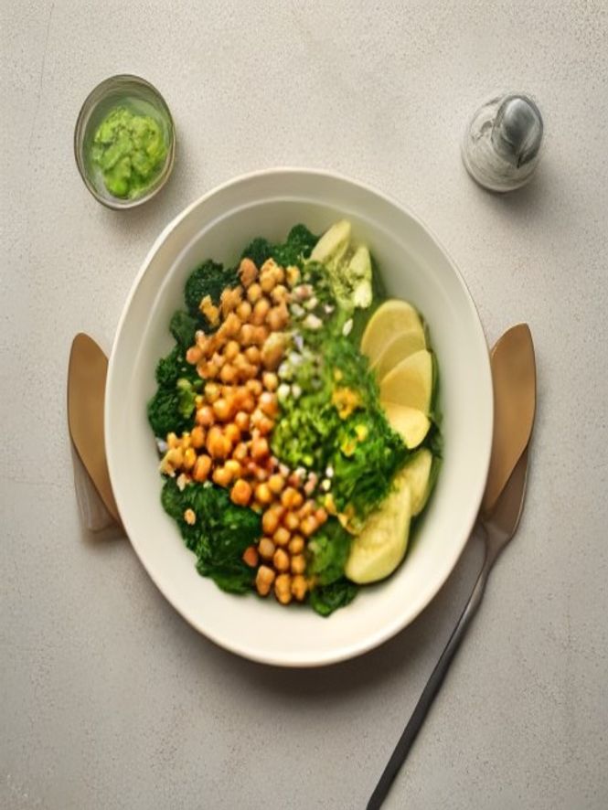 Green Goddess Bowl au brocoli rôti et pois chiches — Sandra Hochgruber